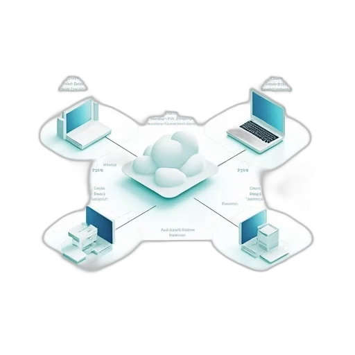 diagram, depicting, network, wireless transparent PNG cut-out