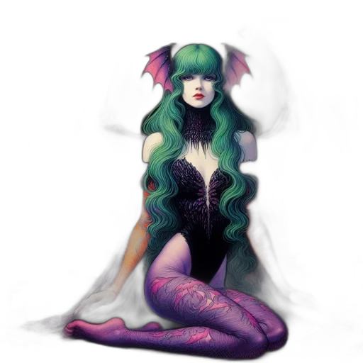 dress, creature, fantasy art, concept art transparent PNG cut-out