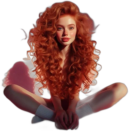 hair, crown, dress, photorealistic transparent PNG cut-out