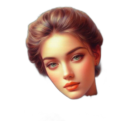 face, crown, jewelry, hair transparent PNG cut-out