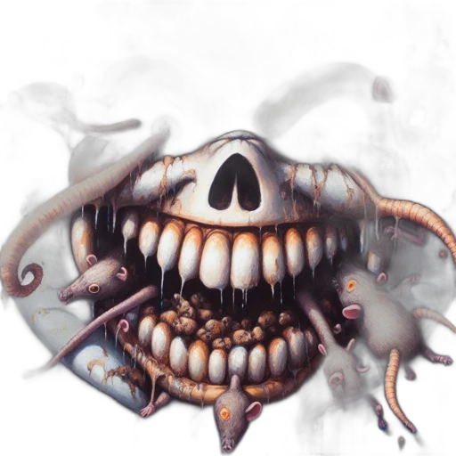 face, mask, creature, staff transparent PNG cut-out