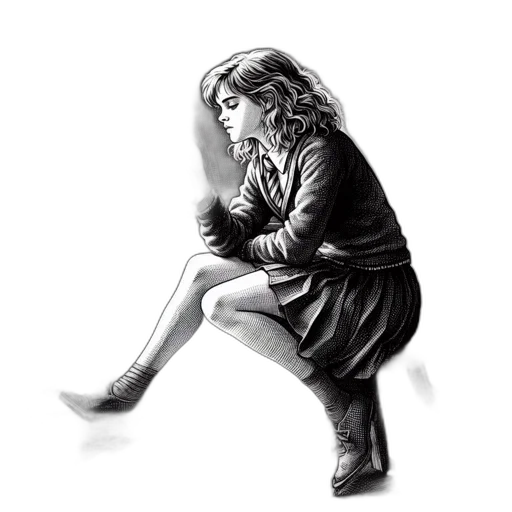 jacket, dress, face, staff transparent PNG cut-out