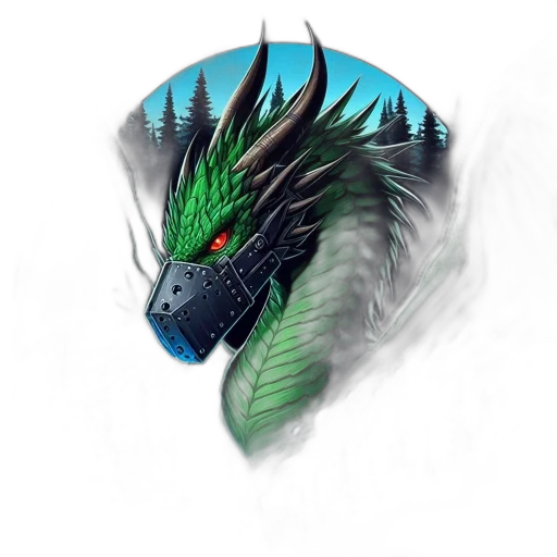 dragon, creature, mask, animal transparent PNG cut-out