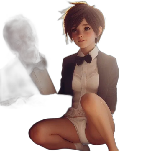 dress, robot, staff, face transparent PNG cut-out