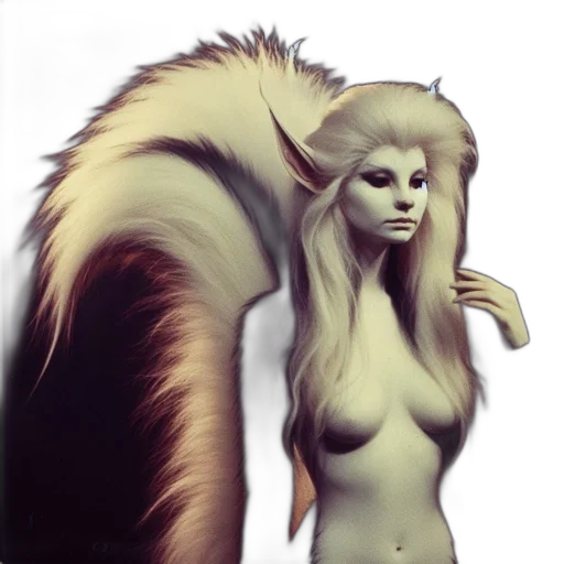 creature, animal, hair, fantasy art transparent PNG cut-out