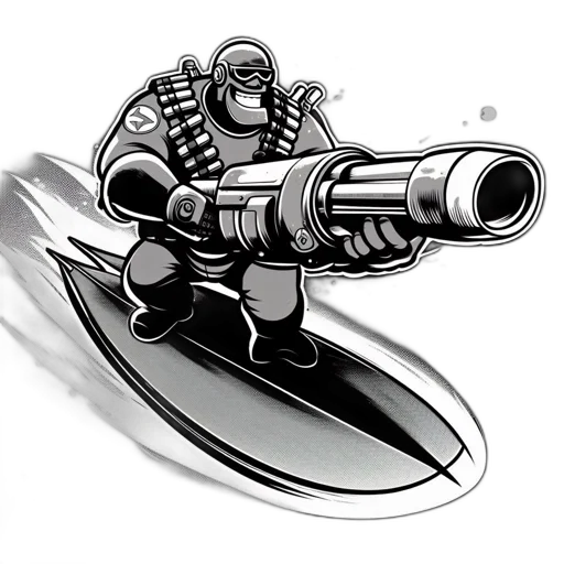 weapon, sword, staff, robot transparent PNG cut-out