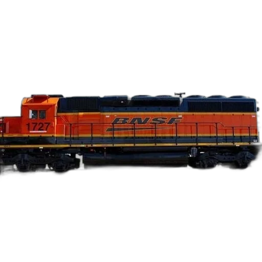 orange, bnsf, train, engine transparent PNG cut-out