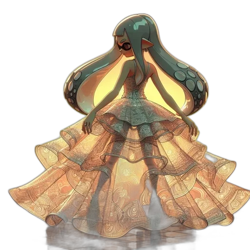dress, crown, mask, creature transparent PNG cut-out