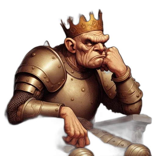crown, staff, concept art, fantasy art transparent PNG cut-out