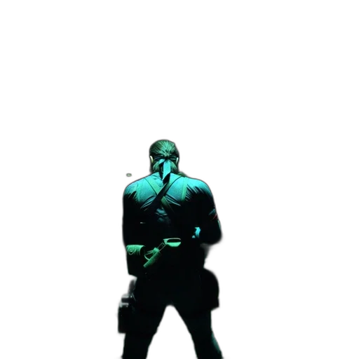 jacket, robot, weapon, creature transparent PNG cut-out