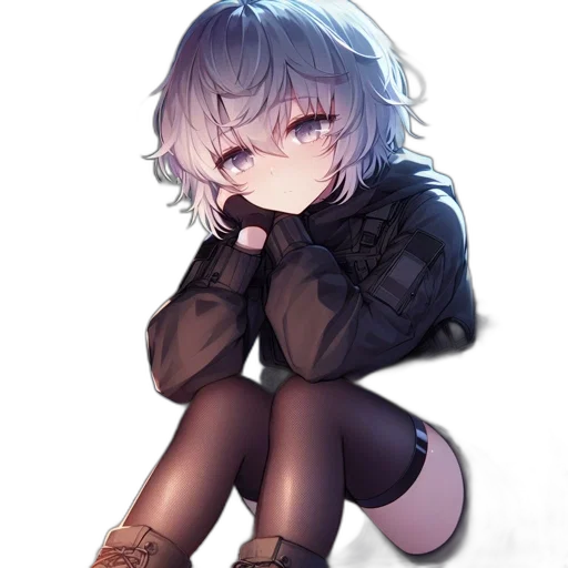 jacket, weapon, creature, face transparent PNG cut-out