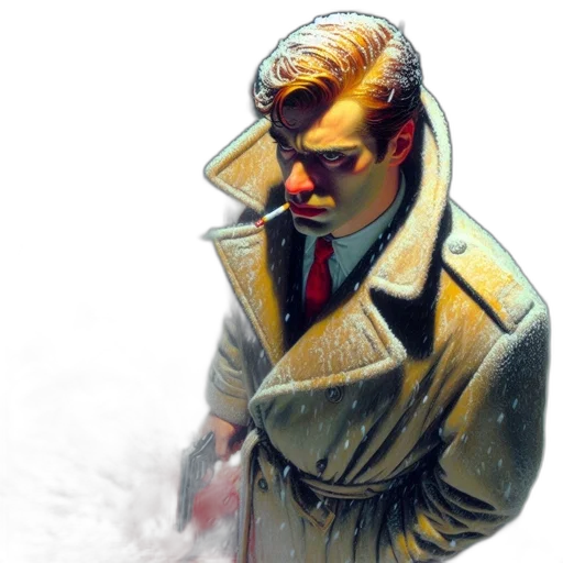 jacket, face, robot, staff transparent PNG cut-out