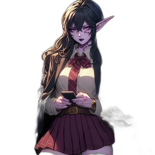 staff, dress, creature, mask transparent PNG cut-out