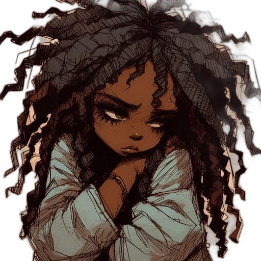 hair, creature, pixel art, concept art transparent PNG cut-out