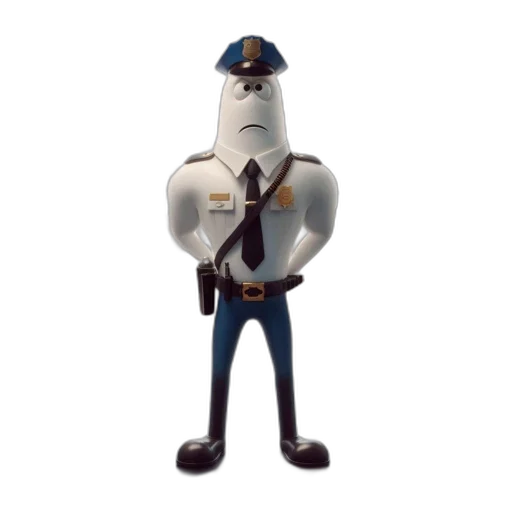 staff, robot, hat, jacket transparent PNG cut-out