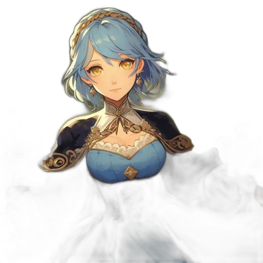 crown, dress, staff, sword transparent PNG cut-out