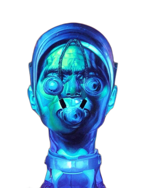 mask, face, robot, staff transparent PNG cut-out