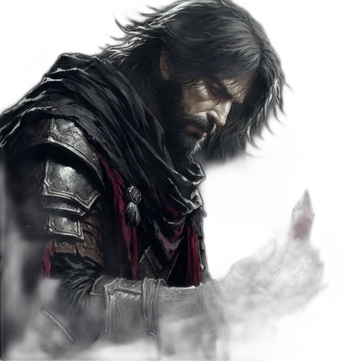sword, face, fantasy art, concept art transparent PNG cut-out
