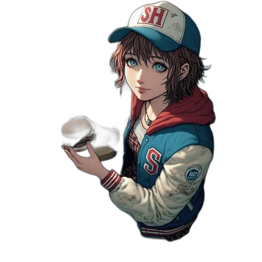 hat, food, face, jacket transparent PNG cut-out