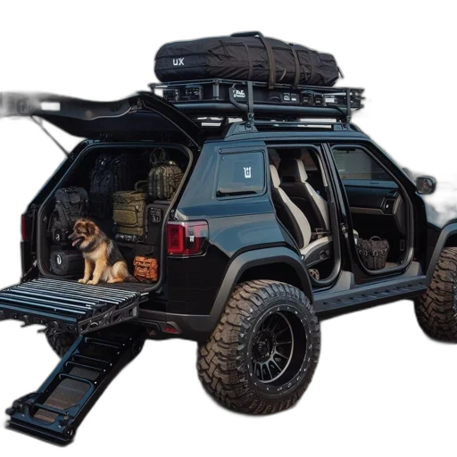 weapon, car, animal, cyberpunk transparent PNG cut-out