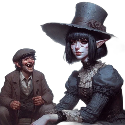 hat, mask, face, staff transparent PNG cut-out