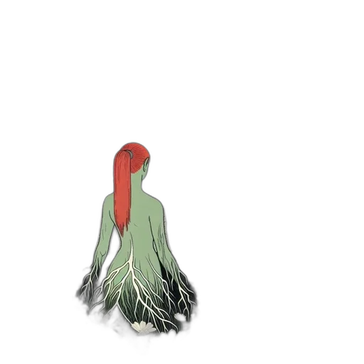 hair, creature, animal, flower transparent PNG cut-out