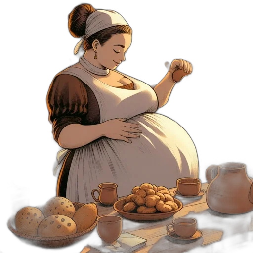 food, dress, concept art, photorealistic transparent PNG cut-out