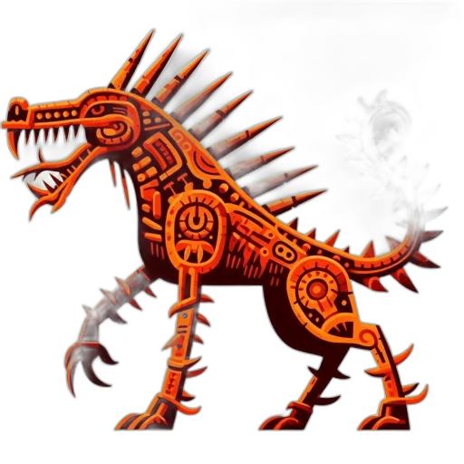 dragon, creature, animal, staff transparent PNG cut-out