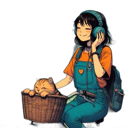 jacket, creature, staff, mask transparent PNG cut-out