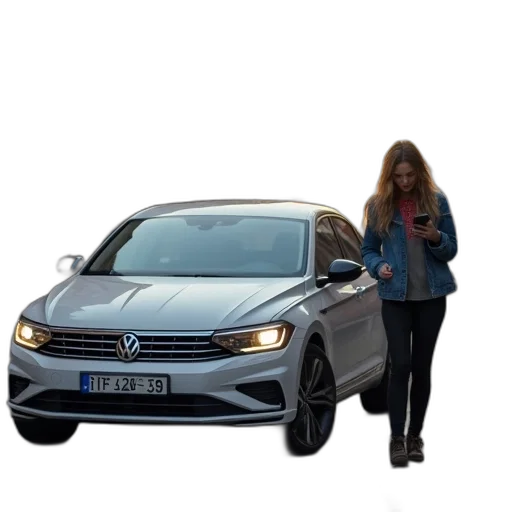 car, staff, photorealistic, 3d render transparent PNG cut-out