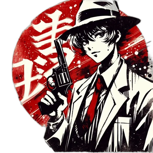 weapon, comic book art, anime, cyberpunk transparent PNG cut-out