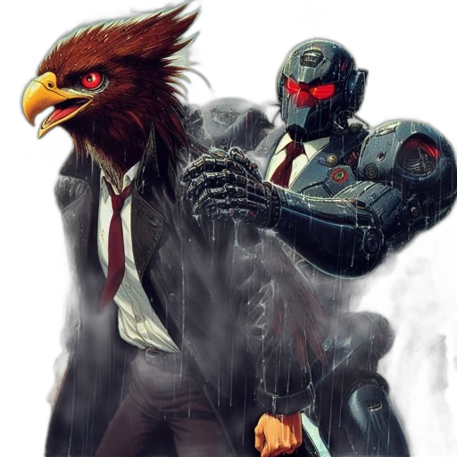 robot, mask, concept art, comic book art transparent PNG cut-out