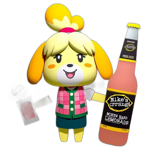 bottle, food, creature, 3d render transparent PNG cut-out