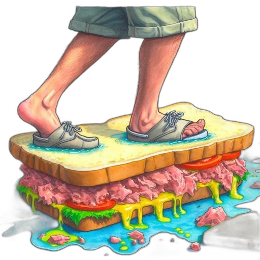 food, shoes, creature, concept art transparent PNG cut-out