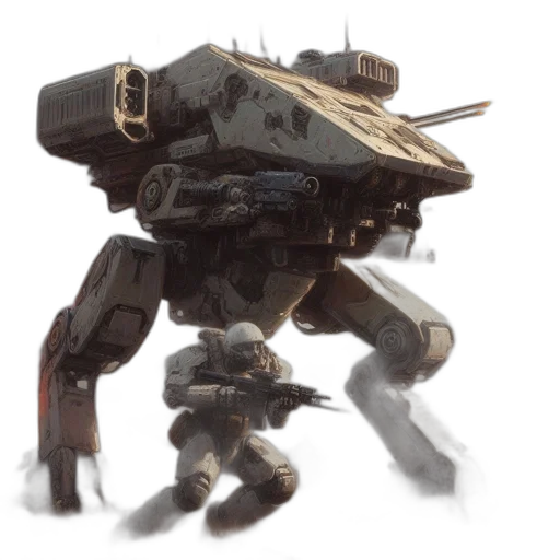 robot, weapon, creature, concept art transparent PNG cut-out