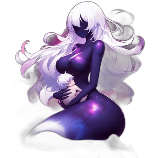 creature, dress, staff, crown transparent PNG cut-out
