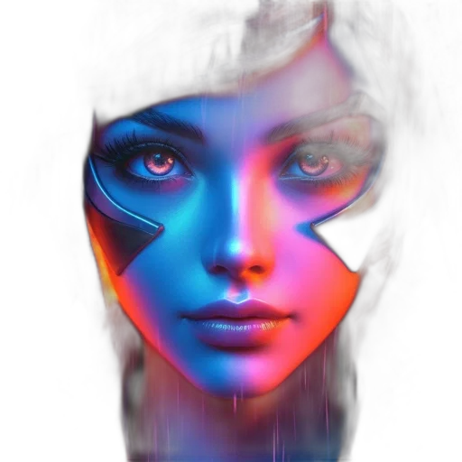 face, mask, robot, fantasy art transparent PNG cut-out
