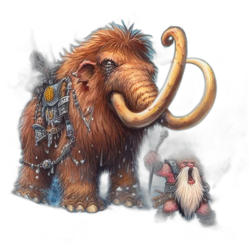animal, concept art, fantasy art, snow transparent PNG cut-out