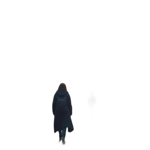 dress, creature, jacket, staff transparent PNG cut-out