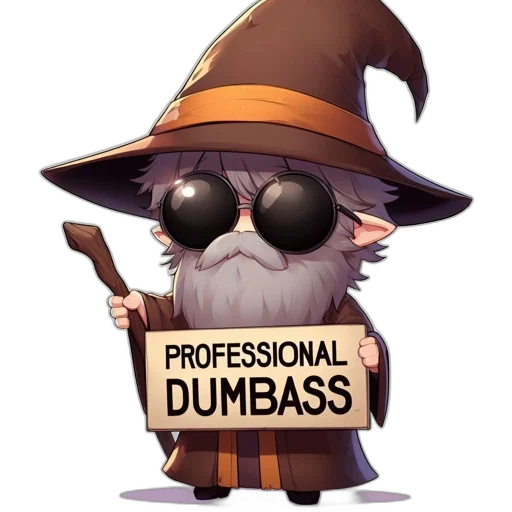 staff, hat, weapon, fantasy art transparent PNG cut-out