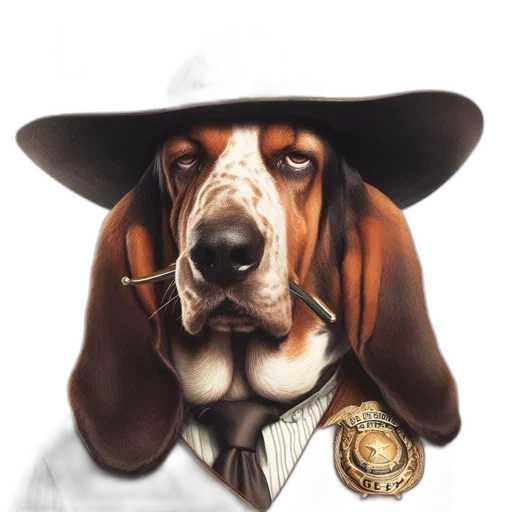 hat, animal, staff, face transparent PNG cut-out