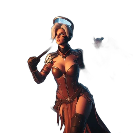staff, weapon, dress, mask transparent PNG cut-out