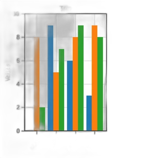 bar, chart, three, categories transparent PNG cut-out