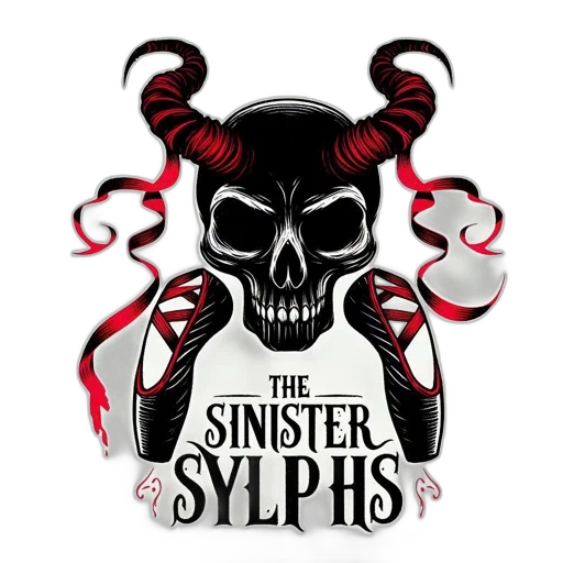 concept art, comic book art, skull, curled transparent PNG cut-out
