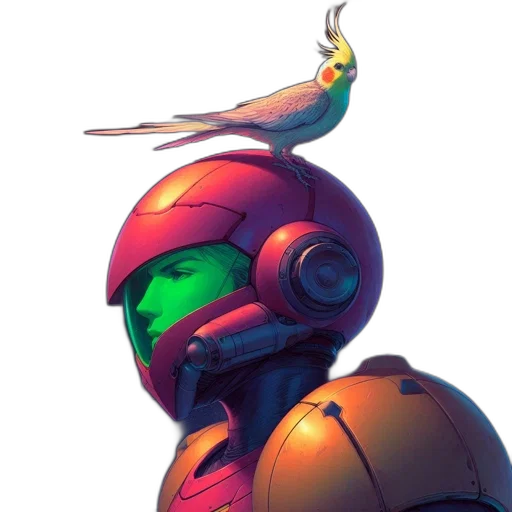 robot, weapon, mask, sword transparent PNG cut-out