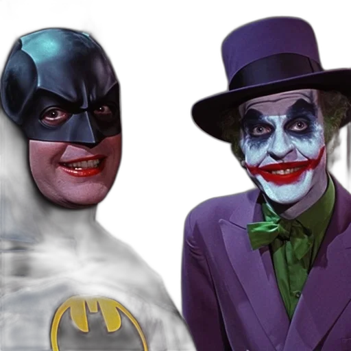 comic book art, concept art, batman, joker transparent PNG cut-out