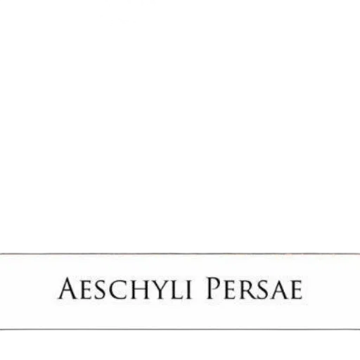 aeschyli, persae, book, cover transparent PNG cut-out