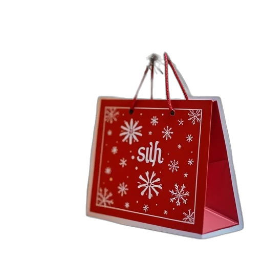 christmas, shopping, sticker transparent PNG cut-out