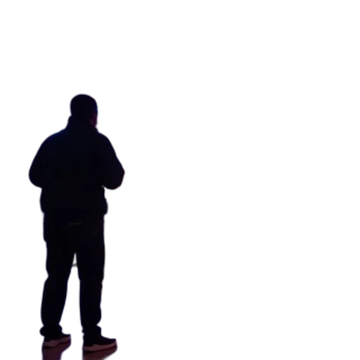 jacket, staff, shoes, face transparent PNG cut-out