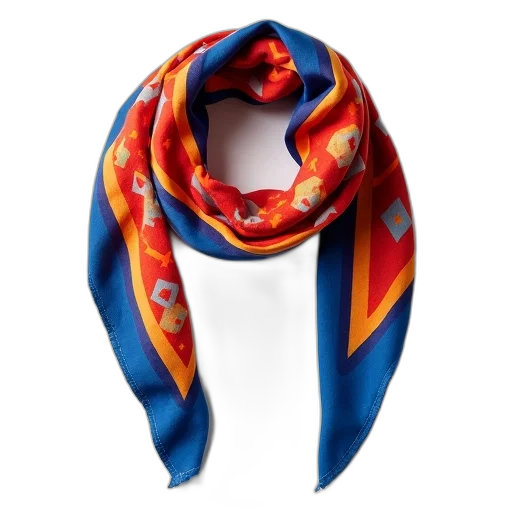 jewelry, colorful, scarf, geometric transparent PNG cut-out